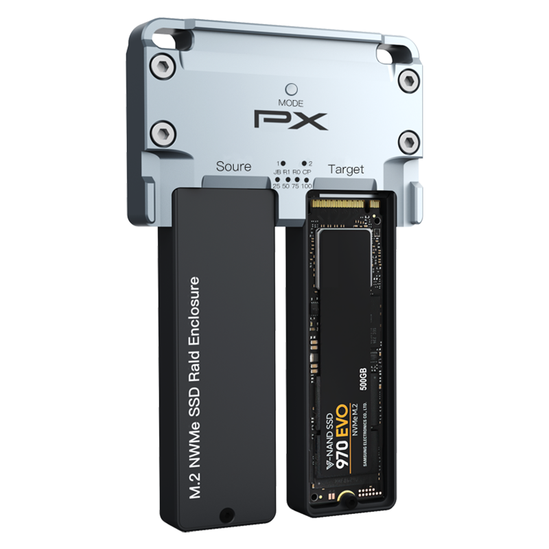 大通硬盘阵列盒m.2固态双盘位移动硬盘笔记本usb3.0/typec转雷电3/4外接机械nvme硬盘盒 - 图3