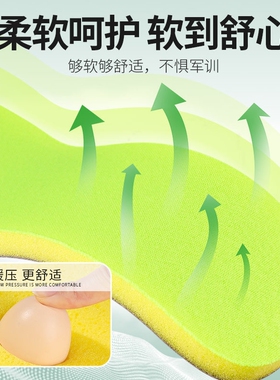 前后一样厚鞋垫加厚海绵超厚超软久站不累软底舒适软弹踩屎感防痛