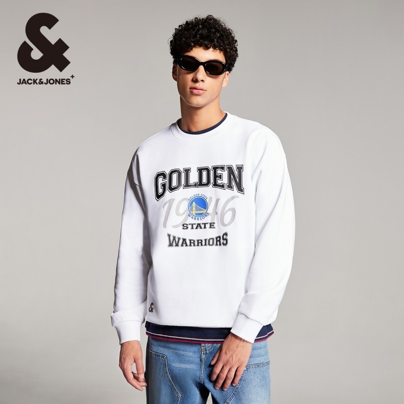 杰克琼斯秋季新款NBA联名勇士队宽松潮百搭时尚舒适长袖卫衣男装,淘宝优惠券,粉丝福利购,淘宝优惠卷