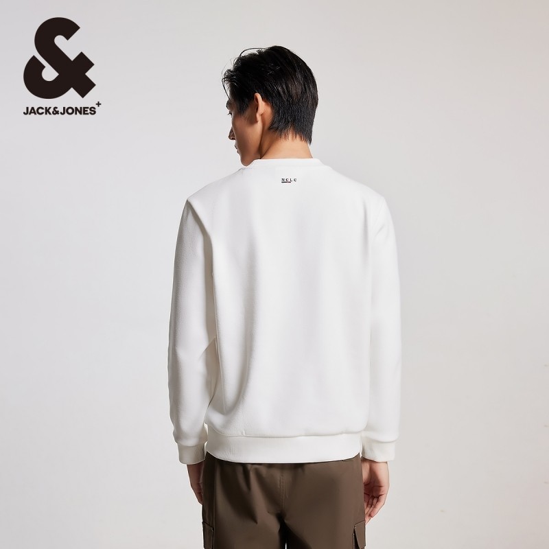 杰克琼斯冬季新款时尚潮休闲百搭舒适法斗狗长袖圆领直筒卫衣男装,淘宝优惠券,粉丝福利购,淘宝优惠卷