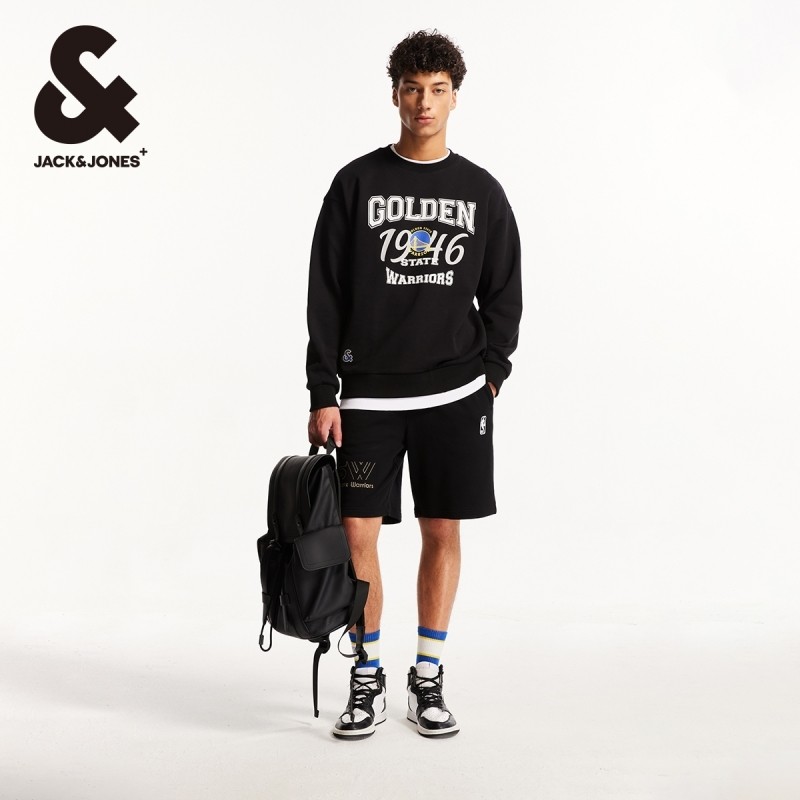 杰克琼斯秋季新款NBA联名勇士队宽松潮百搭时尚舒适长袖卫衣男装,淘宝优惠券,粉丝福利购,淘宝优惠卷