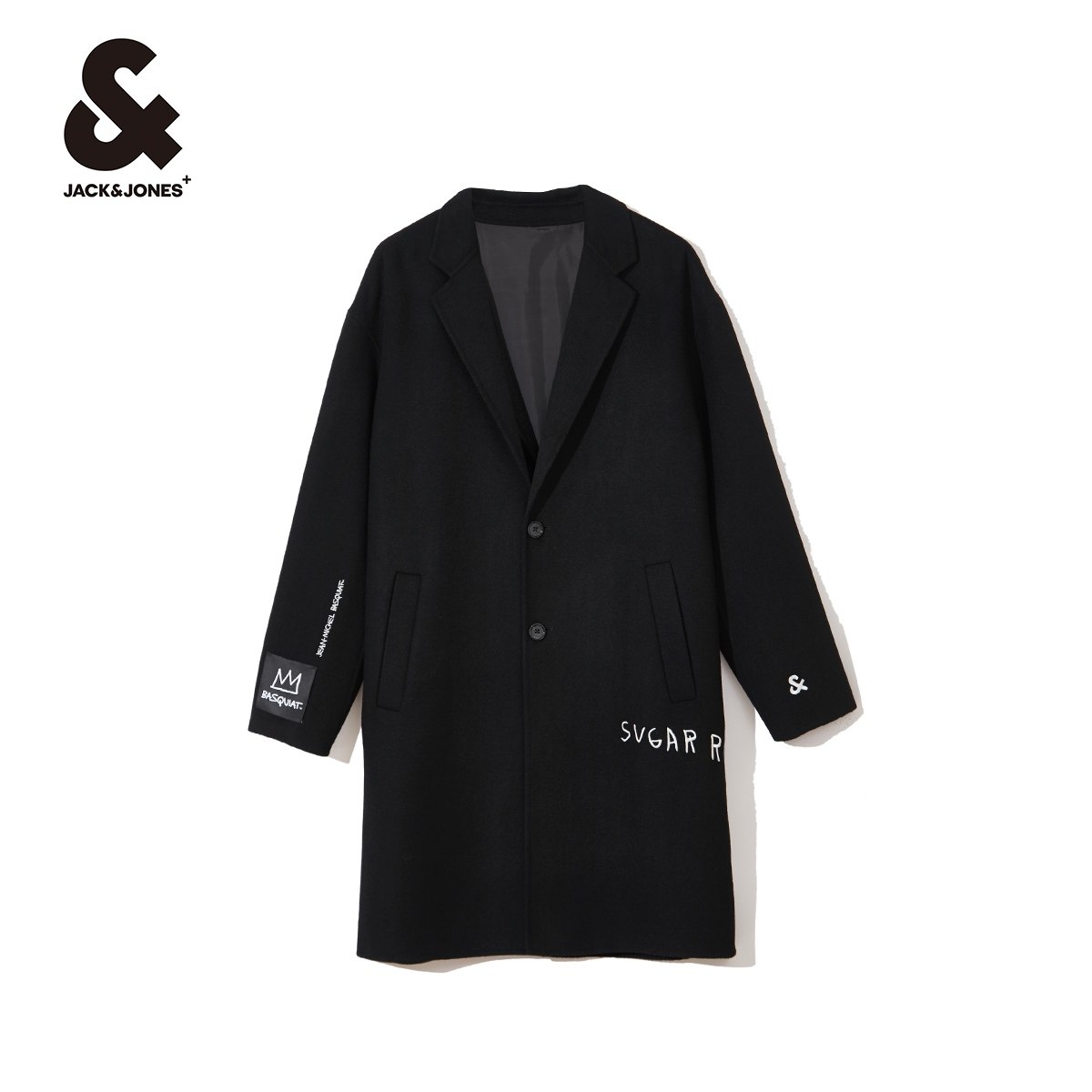 杰克琼斯奥特莱斯秋冬Basquiat联名衣服毛呢长款风衣外套男士男装,淘宝优惠券,粉丝福利购,淘宝优惠卷