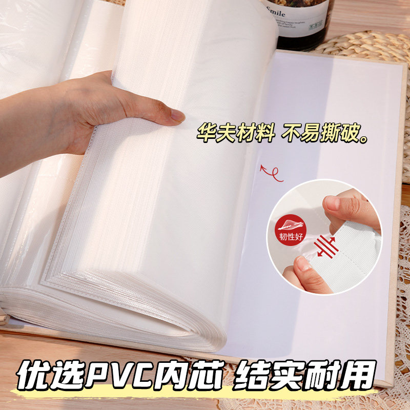 6寸家庭大容量插页相册本纪念册情侣宝宝照片5寸78六混合收纳影集
