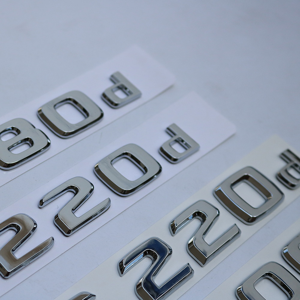 适用于奔驰柴油A220d GLC250d GLE350d GLS350dE220d字标车标后标 - 图1