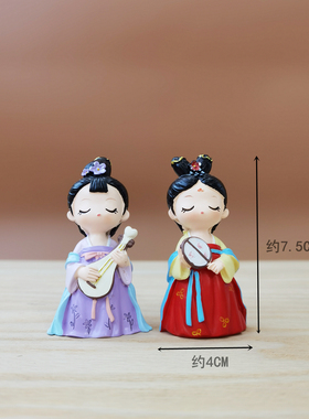 古风女孩小摆件少女心摆设