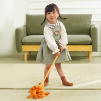 Children sweep the mop broom toddler child sweeping toy dustpan suit combined kindergarten mini