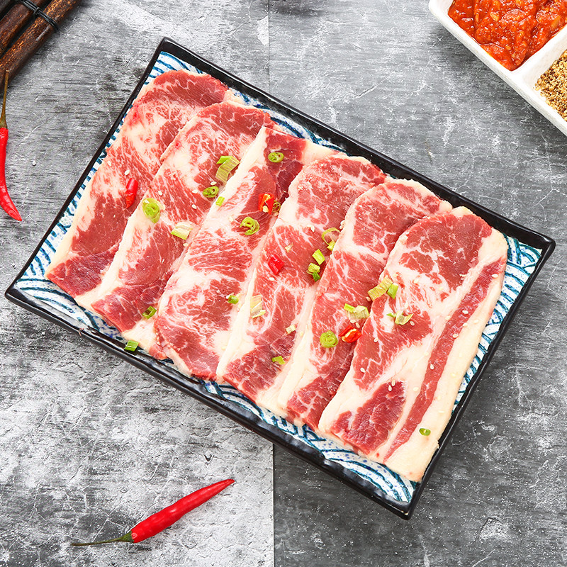 三品四季肥牛片牛五花肉韩式烤肉食材新鲜冷冻安格斯谷饲牛肉烧烤,淘宝优惠券,粉丝福利购,淘宝优惠卷