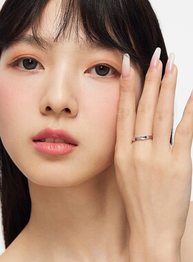 S925纯银戒指闪砂莫比乌斯双生结