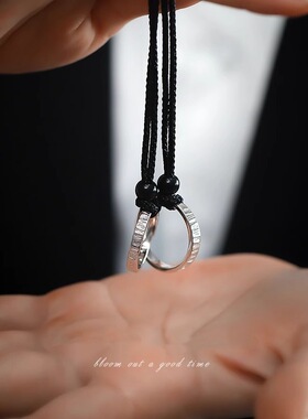 足银999归素枯木逢春戒指小众纹