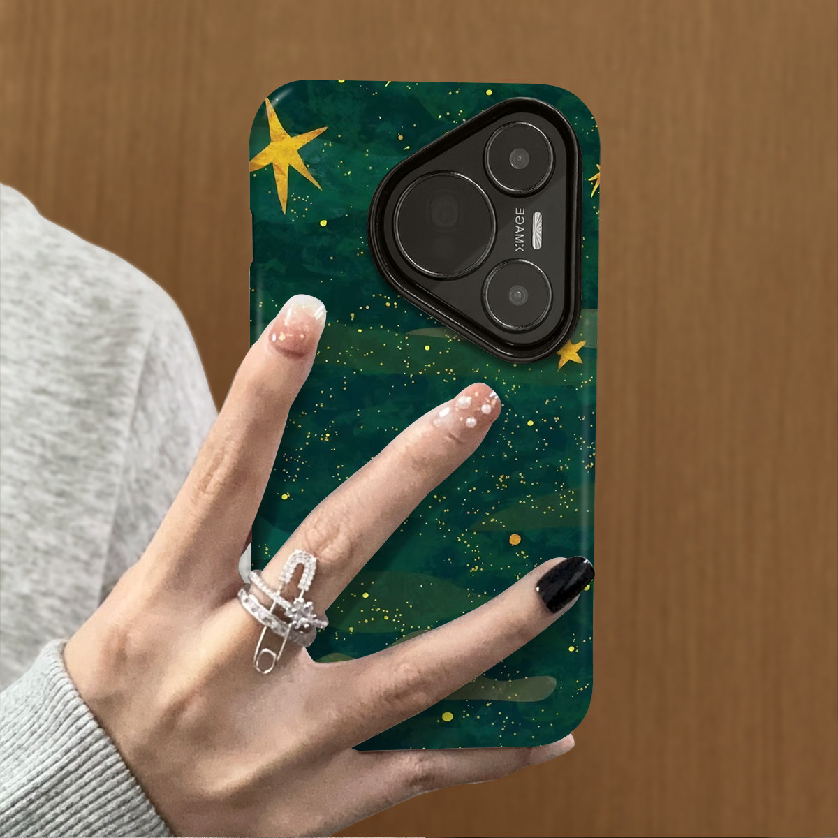 绿林星星适用华为华为Pura80pro手机壳huaweiPura70Ultra新款高级防摔p60套磨砂简约p40可爱韩系50菲林防摔,淘宝优惠券,粉丝福利购,淘宝优惠卷