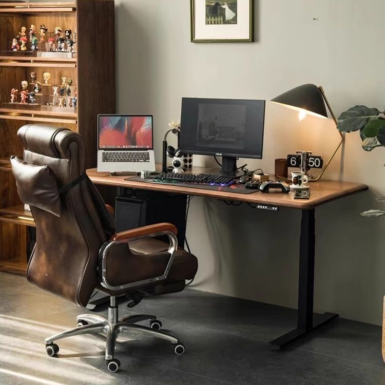 德国品质定制南北美黑胡桃木实木桌面高档餐桌电脑桌茶桌大板书桌 - 图2