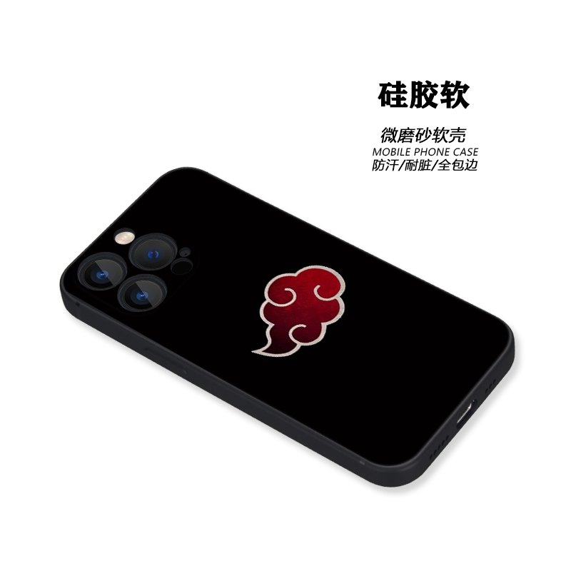 火影忍者手机壳苹果13promax适用iPhone14华为nova11小米12vivoiQOONeo7红米K60OPPOReno10硅胶软壳一加ace2v-图0