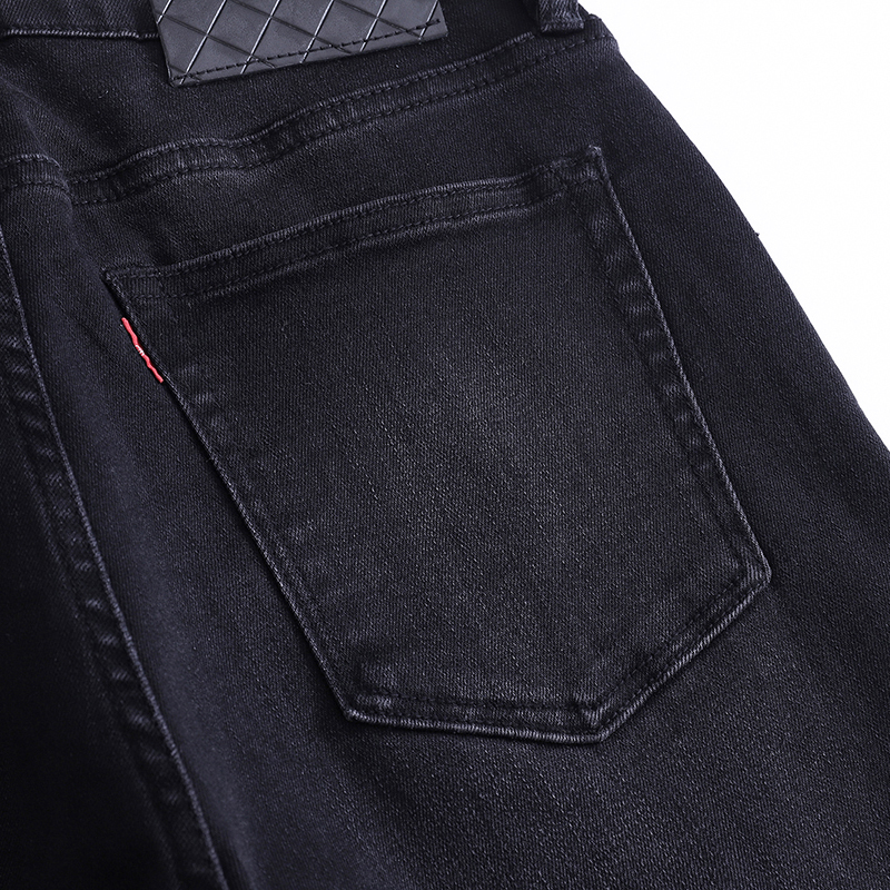 秋冬洗水黑牛仔裤男九分裤微宽松锥形弹力舒适8分裤厚款3个裤长选,淘宝优惠券,粉丝福利购,淘宝优惠卷