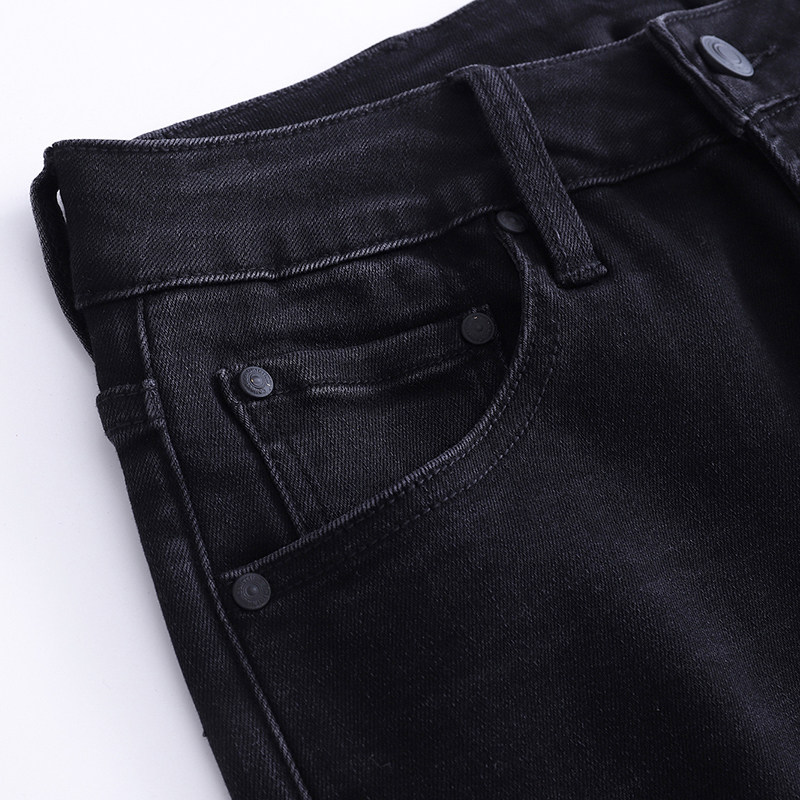 秋冬洗水黑牛仔裤男九分裤微宽松锥形弹力舒适8分裤厚款3个裤长选,淘宝优惠券,粉丝福利购,淘宝优惠卷