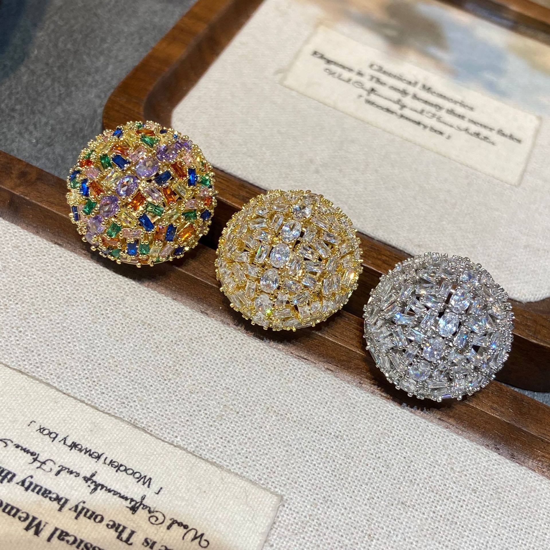 复古感时尚花朵半圆球锆石开口戒女厂家欧美速卖通指,淘宝优惠券,粉丝福利购,淘宝优惠卷