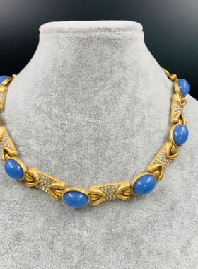 中古轻奢宫廷风项链复古优雅短款