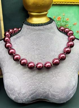 青岛饰品紫色珍珠玻璃毛衣链手链