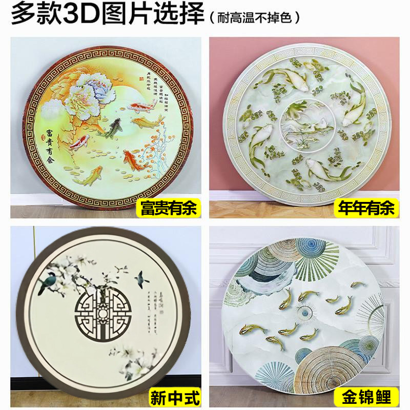 加厚304不锈钢圆桌可折叠彩图桌子带转盘家用餐桌酒席饭桌免安装,淘宝优惠券,粉丝福利购,淘宝优惠卷