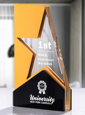 水晶奖杯定制奖牌定做创意金属授权牌匾加盟经销商颁奖纪念品