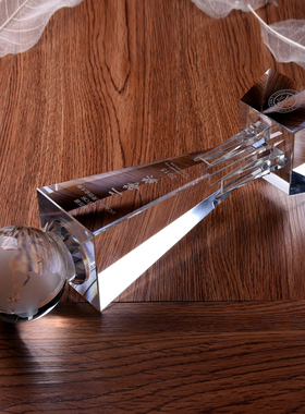 水晶奖杯奖牌定制定做授权牌荣誉奖杯足球篮球地球高尔夫比赛奖杯