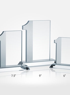 数字1水晶奖杯定制定做公司荣誉授权颁奖奖牌刻字制作证书