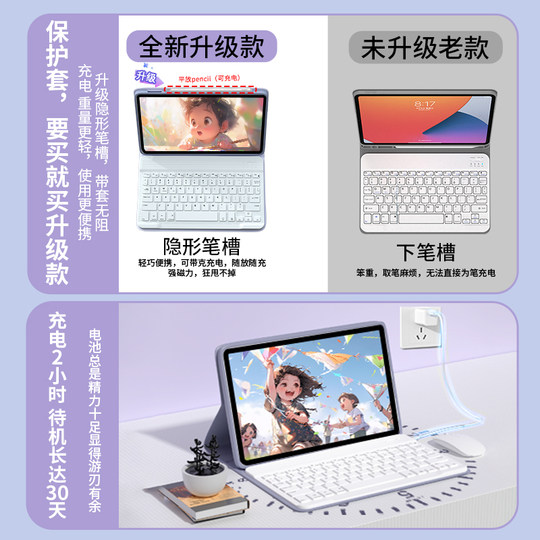 Suitable for Huawei tablet protective case with keyboard and mouse