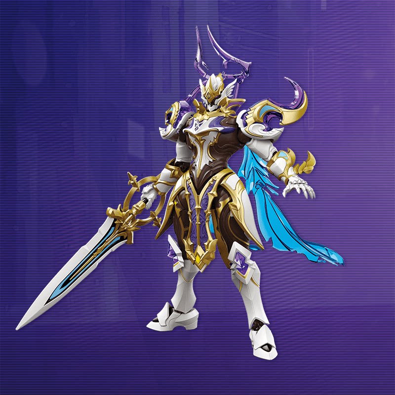 王者荣耀手办王者荣耀超星版奇妙积木人铠兰陵王墨子蒙恬模型拼装玩具手办正版