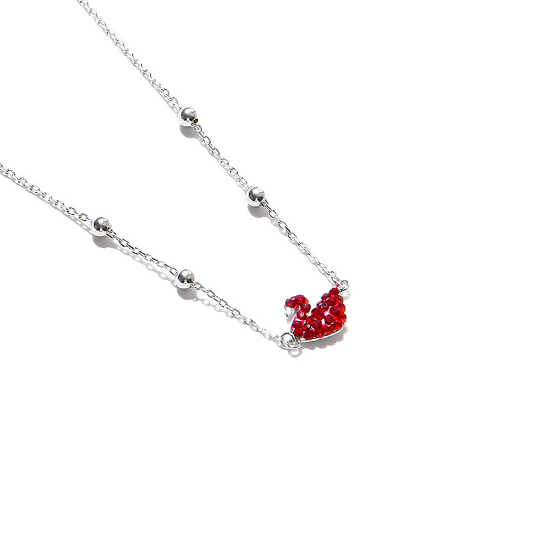 s925纯银小天鹅女chic韩版简约手链 lanshinuo手链