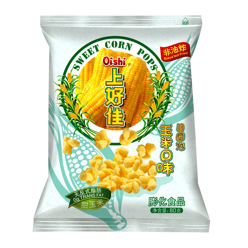 上好佳80g*4袋鲜虾片蟹味芝士条 缘一食品膨化食品