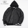 Winter fleece jacket hooded baseball uniform men's cotton coat