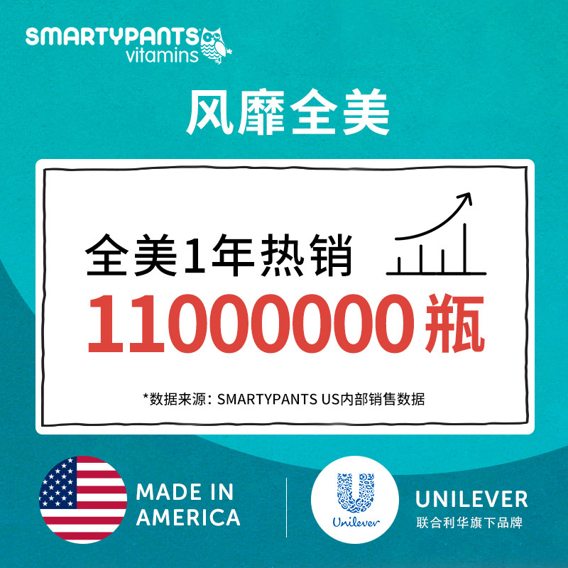 smartypants活性叶酸复合80软糖 smartypants海外叶酸