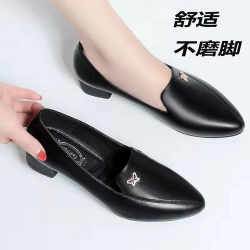 Весенняя летняя нескользящая обувь для матери для кожаной обуви, коллекция 2022, для среднего возраста