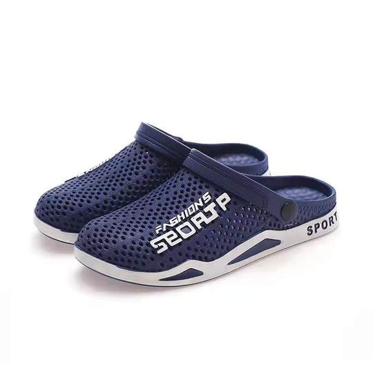 洞洞鞋男士夏季韩版潮男拖鞋潮流室外沙滩鞋凉拖个性半拖两用凉鞋