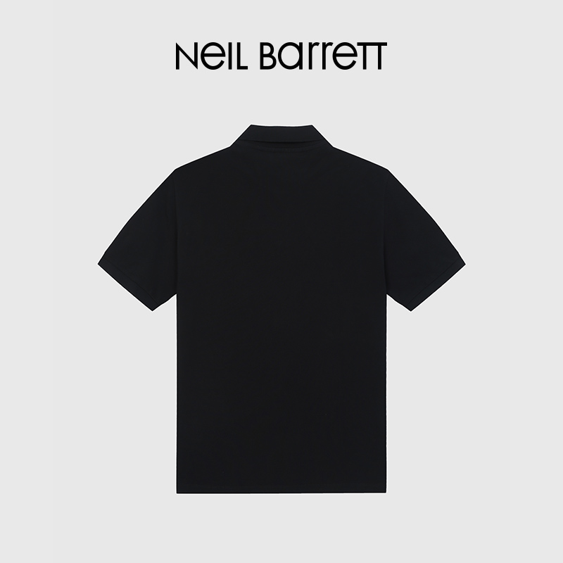 NEIL BARRETT/尼奥贝奈特2023春夏新款男式短袖POLO衫简单舒适