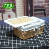 Прямоугольная корзина для булочки на пару с виноградной складкой с корзиной для корзины с корзиной для хранения, дом для дома