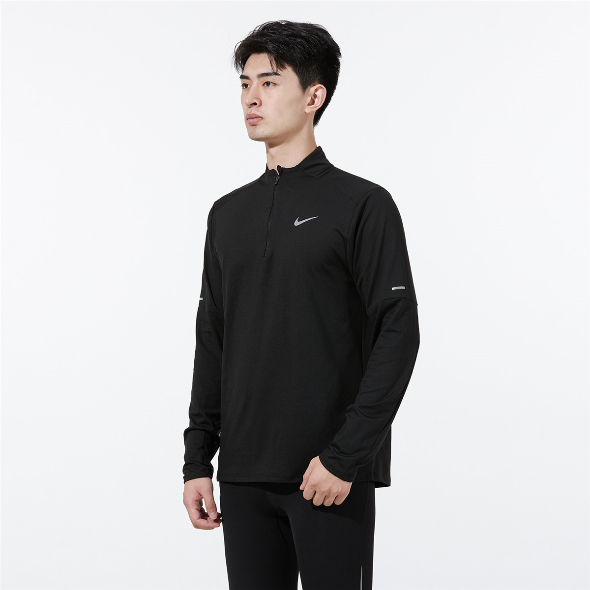 【自营】Nike耐克男装新款健身训练运动服半拉链长袖T恤衫DD4757