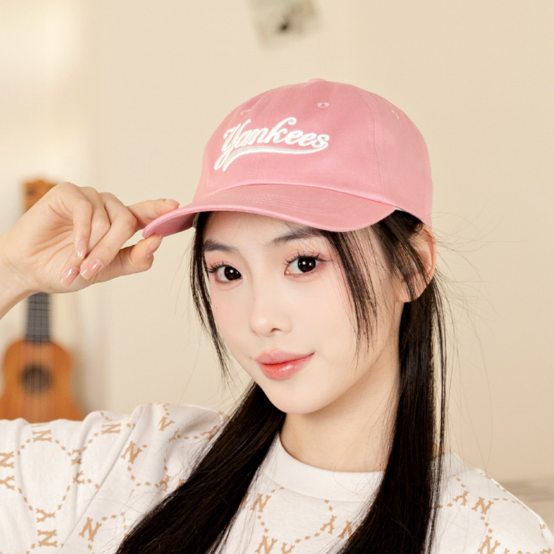 【自营】MLB男女帽休闲帽新款学院系列软顶时尚简约复古棒球帽 - 图1