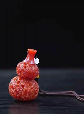 【大捡漏】正品龙涎香高级雕刻精致盘龙葫芦手把件车饰持久留香
