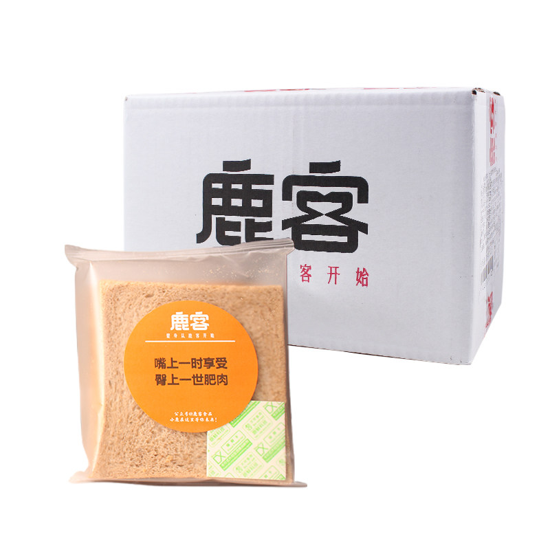 鹿客黑麦健身代餐饱腹低0卡面包 鹿客西式糕点