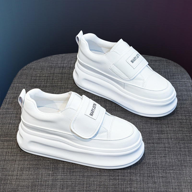 内增高小白鞋女2025秋季新款厚底松糕板鞋爆款小个子休闲乐福单鞋,淘宝优惠券,粉丝福利购,淘宝优惠卷