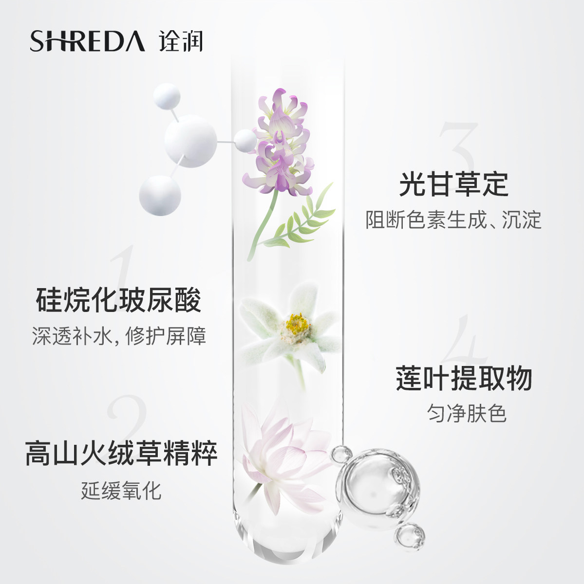 福瑞达shreda诠润发光水女玻尿酸 诠润化妆水/爽肤水