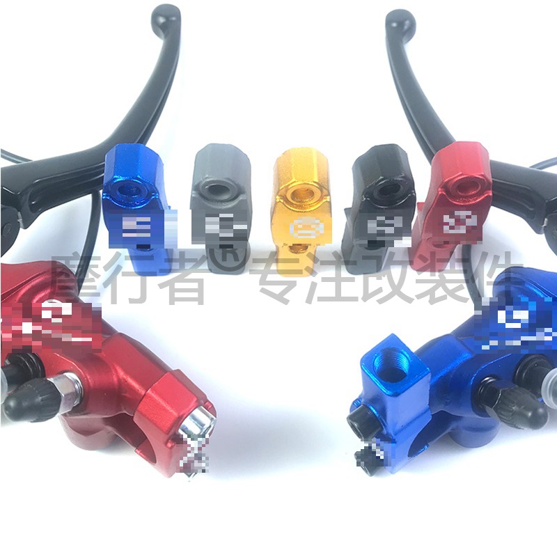 摩托车RCS直推上泵后视镜倒车反光镜底座CNC铝合金正牙10mm - 图1