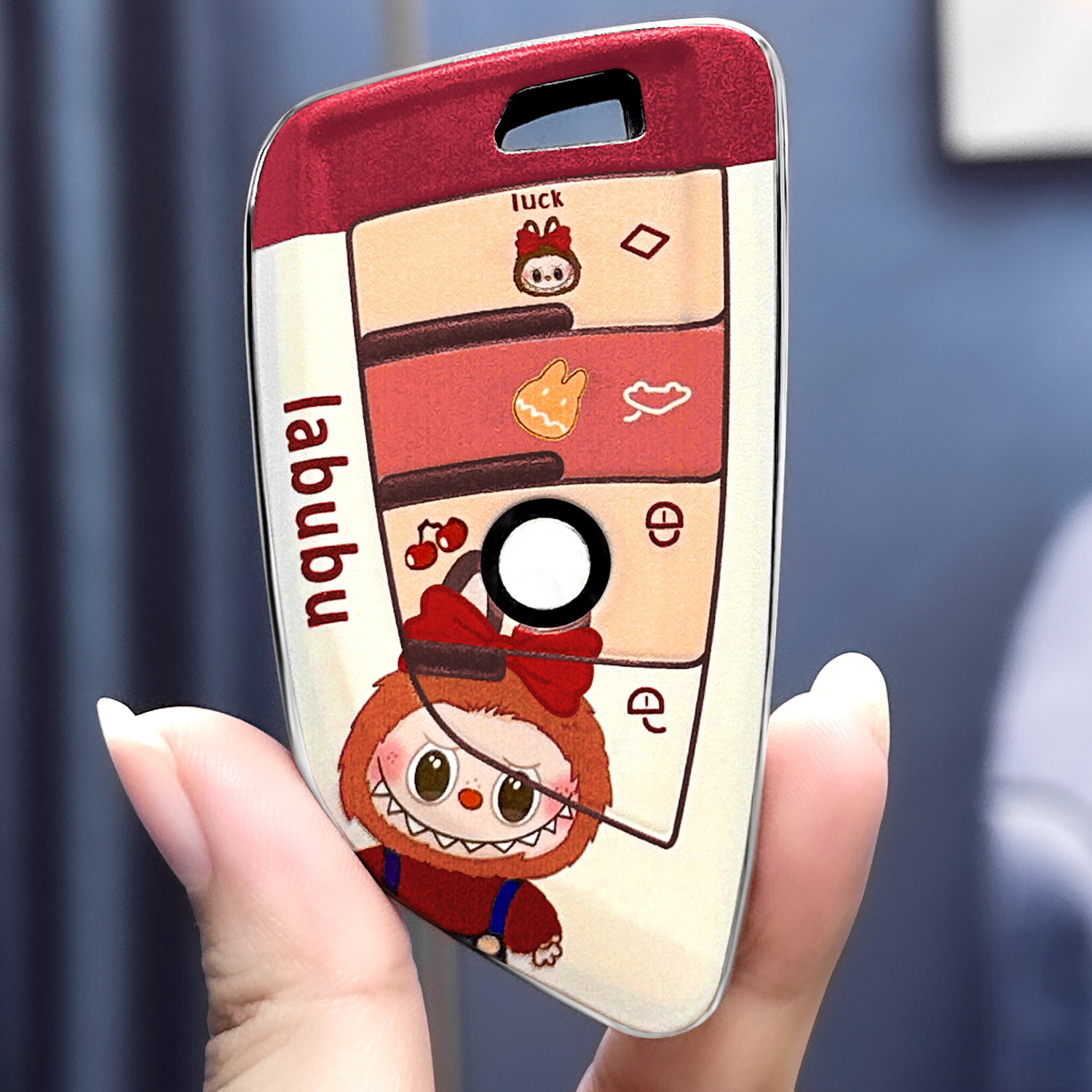 骐骋宝马钥匙套适用x3x5x1三系五系刀锋530全i3包325li女拉布布壳 - 图3