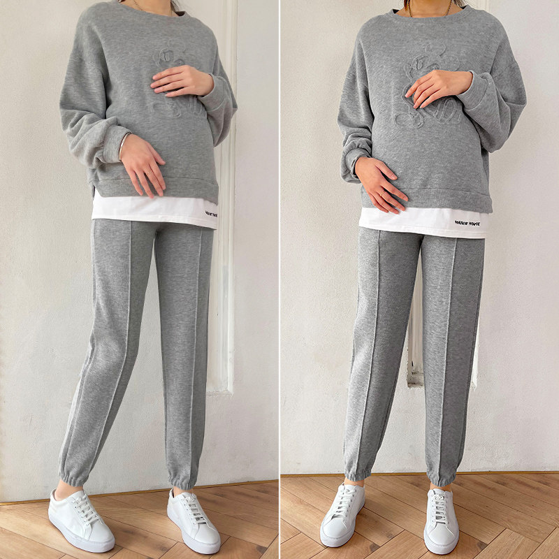 孕妇休闲套装春秋外穿时尚款网红 夏娜莎套装