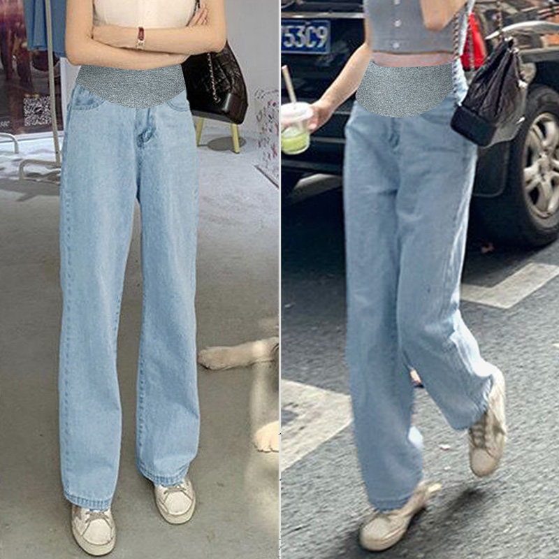 夏季宽松阔腿夏外穿孕妇孕妇裤子 夏娜莎孕妇阔腿裤