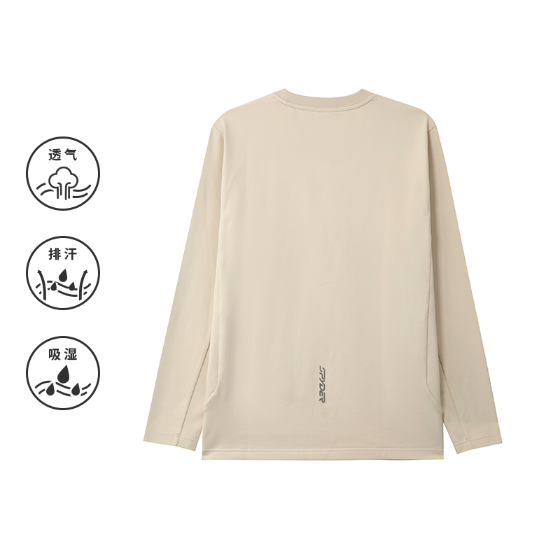 SPYDER蜘蛛秋冬男子休闲运动长袖T恤25MF405M - 图0