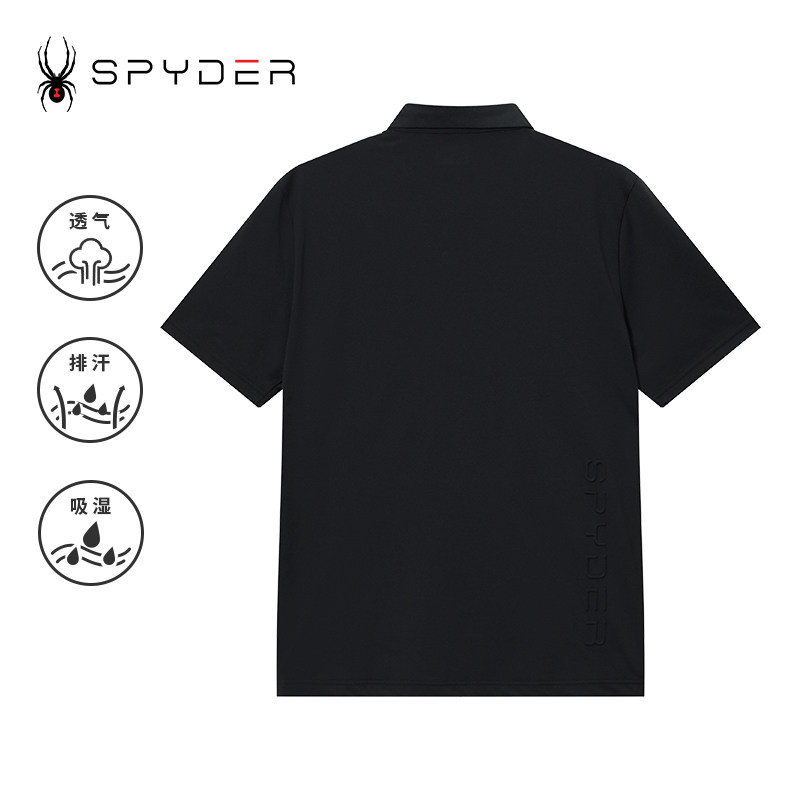 SPYDER蜘蛛春夏男子TRAINING短款户外运动休闲POLO衫T恤24CS447M,淘宝优惠券,粉丝福利购,淘宝优惠卷