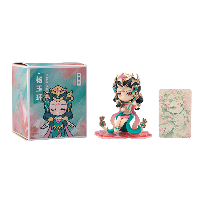 王者荣耀手办王者荣耀官方正版 霓裳风华杨玉环 Q版手办模玩游戏周边二次元