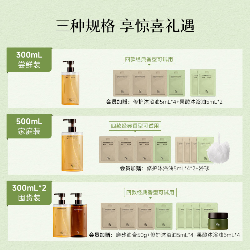 【新年礼物】浴见修护香氛沐浴油清洁身体洗澡沐浴露留香保湿秋冬