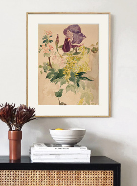 爱德华马奈北欧现代植物花卉挂画